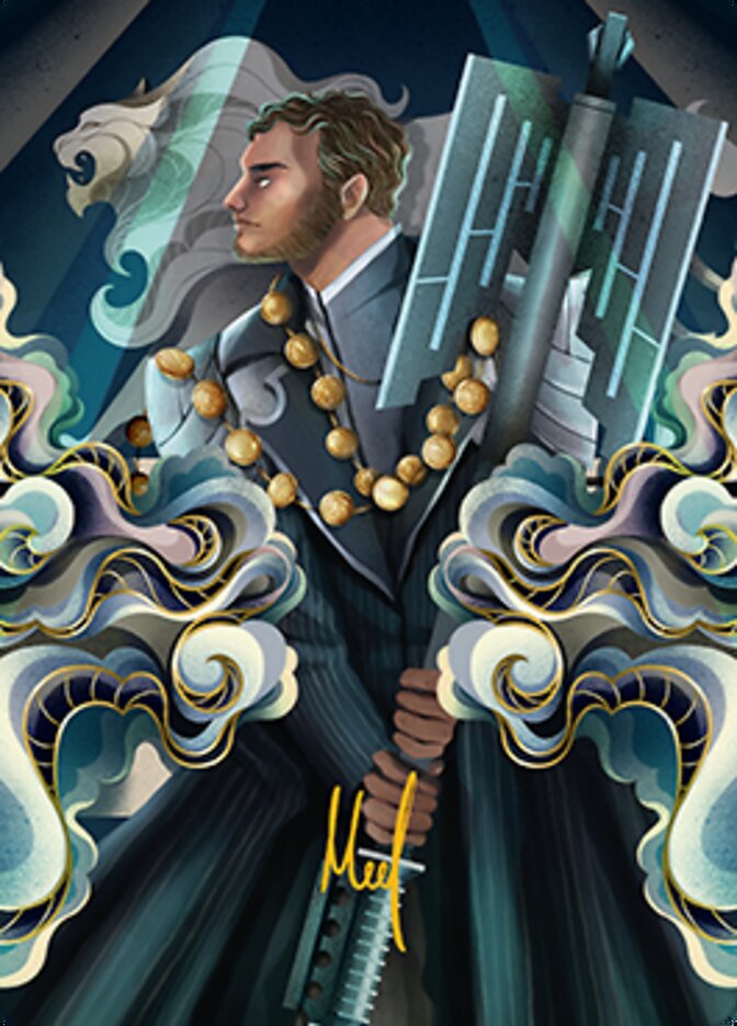 Rafiq of the Many Art Card (Gold-Stamped Signature) [Streets of New Capenna Art Series] | Golgari Games