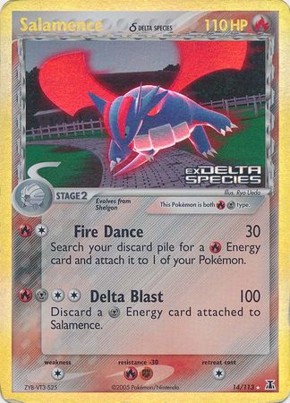 Salamence (14/113) (Delta Species) (Stamped) [EX: Delta Species] | Golgari Games