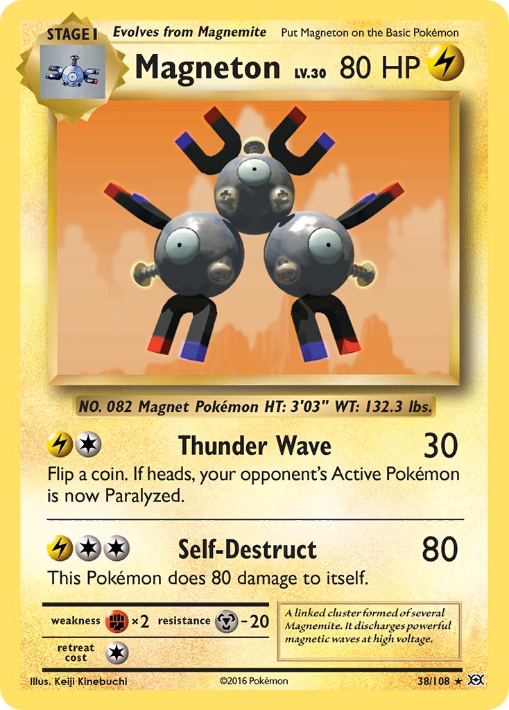 Magneton (38/108) (Theme Deck Exclusive) [XY: Evolutions] | Golgari Games