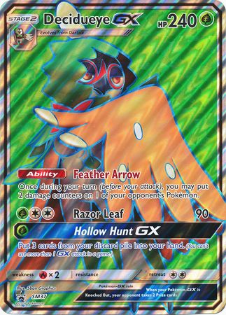 Decidueye GX (SM37) (Jumbo Card) [Sun & Moon: Black Star Promos] | Golgari Games