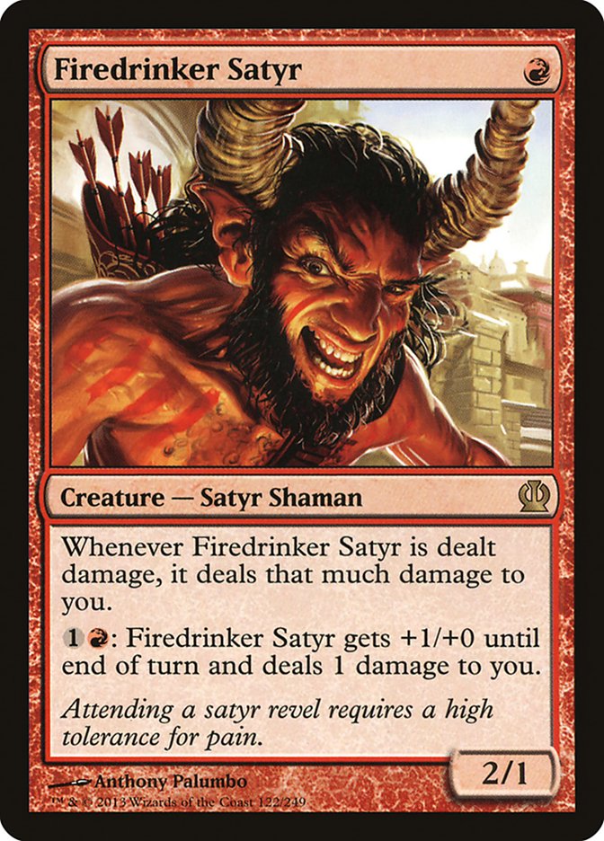 Firedrinker Satyr [Theros] | Golgari Games