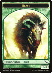 Beast // Beast Double-sided Token [Unstable Tokens] | Golgari Games