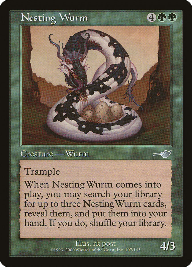 Nesting Wurm [Nemesis] | Golgari Games