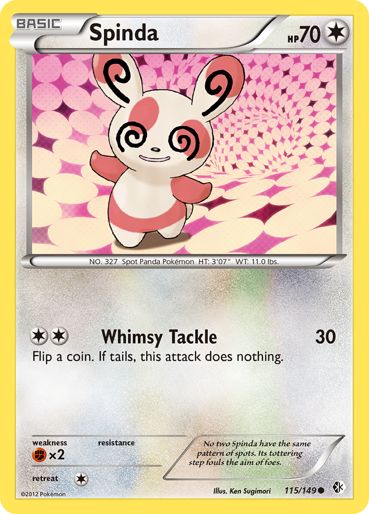 Spinda (115/149) [Black & White: Boundaries Crossed] | Golgari Games