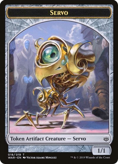 Servo // Dragon Double-sided Token [Challenger Decks 2020 Tokens] | Golgari Games