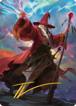 Elminster Art Card (36) (Gold-Stamped Signature) [Commander Legends: Battle for Baldur's Gate Art Series] | Local Legends