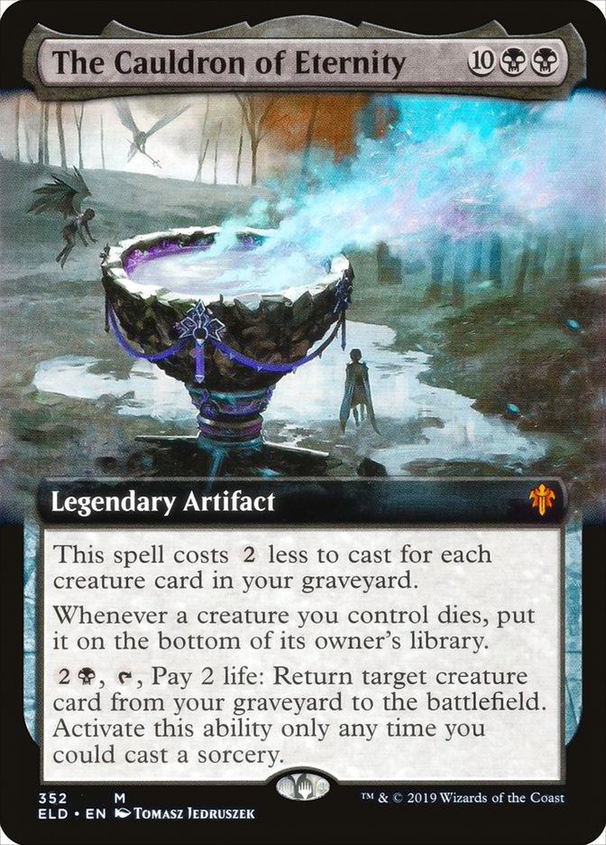 The Cauldron of Eternity (Extended Art) [Throne of Eldraine] | Golgari Games