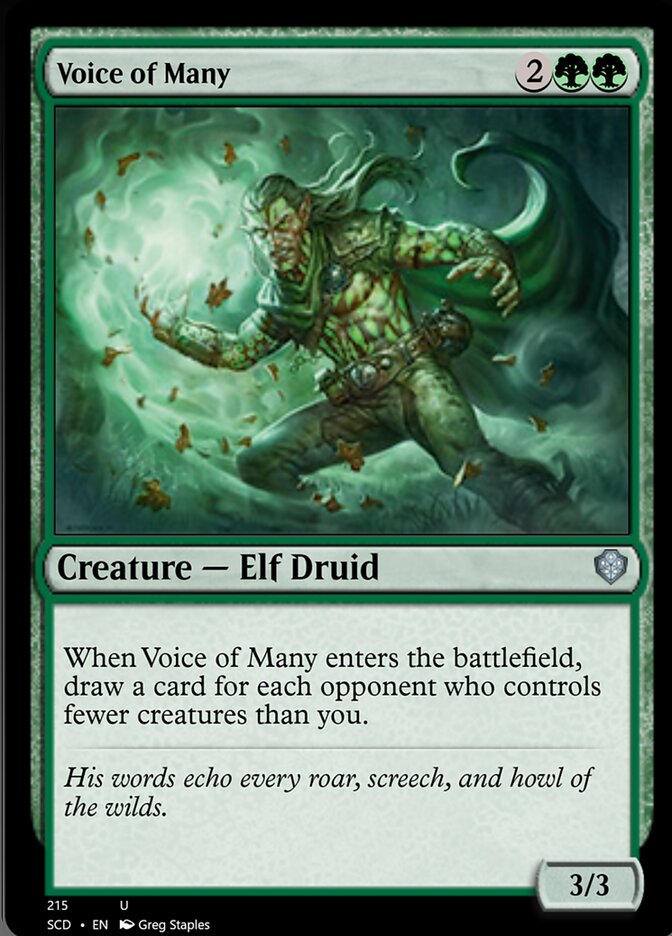 Voice of Many [Starter Commander Decks] | Golgari Games