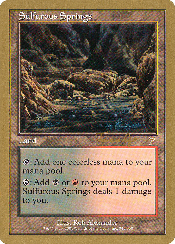 Sulfurous Springs (Tom van de Logt) [World Championship Decks 2001] | Golgari Games