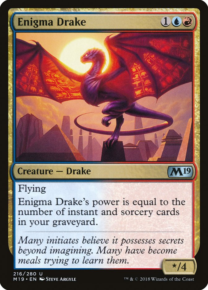 Enigma Drake [Core Set 2019] | Golgari Games