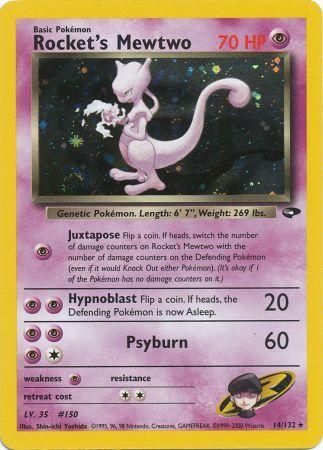 Rocket's Mewtwo (14/132) [Gym Challenge Unlimited] | Golgari Games