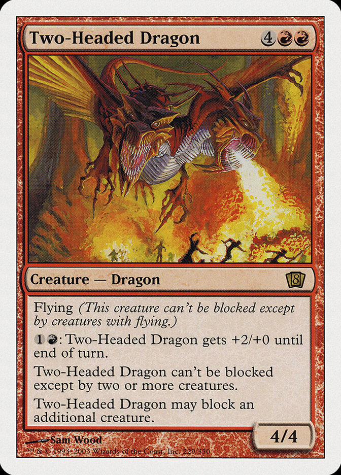 Two-Headed Dragon (Oversized) [Eighth Edition] | Local Legends