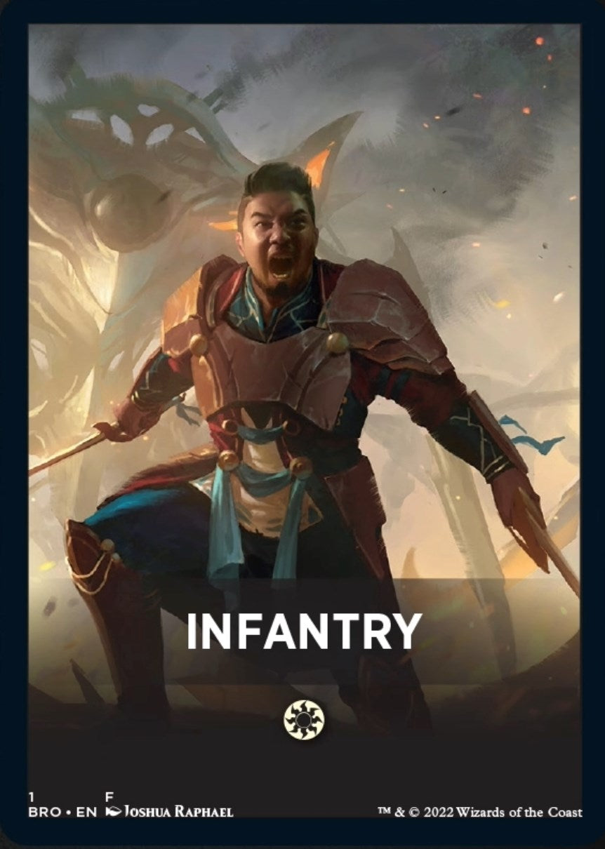 Infantry Theme Card [The Brothers' War Tokens] | Local Legends