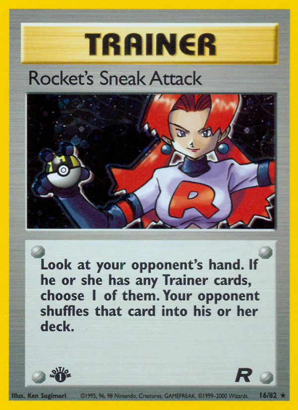 Rocket's Sneak Attack (16/82) [Team Rocket 1st Edition] | Golgari Games