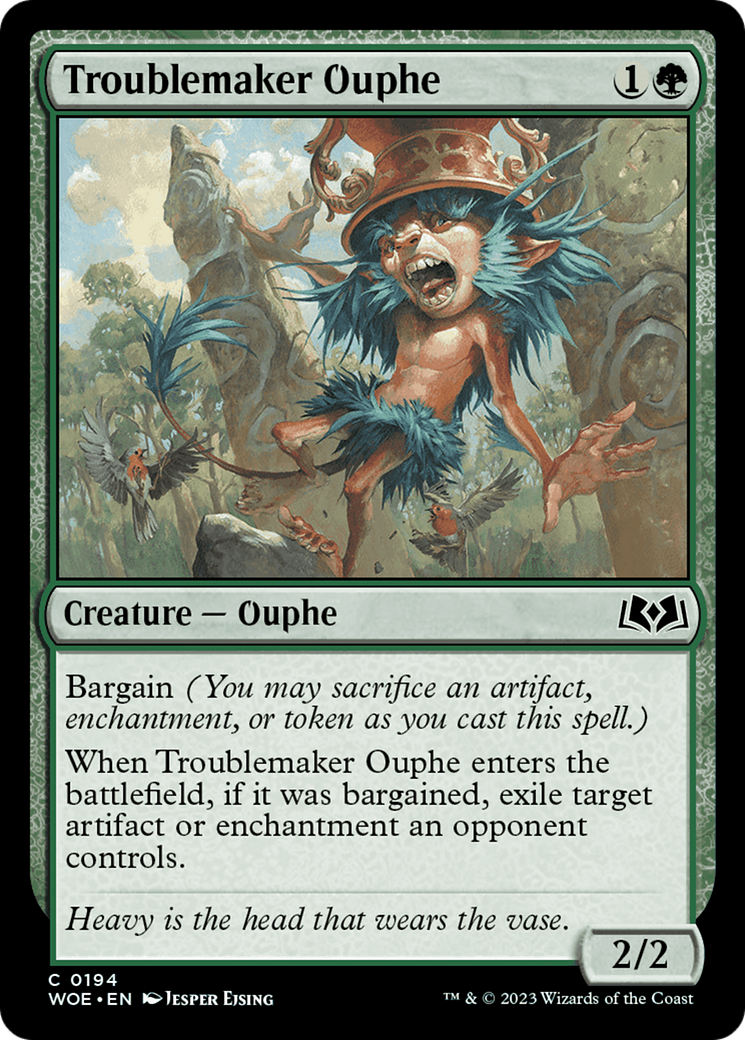 Troublemaker Ouphe [Wilds of Eldraine] | Golgari Games