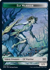 Elf Warrior // Plant Double-sided Token [Double Masters Tokens] | Golgari Games