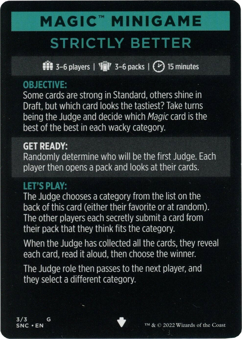 Strictly Better (Magic Minigame) [Streets of New Capenna Minigame] | Local Legends