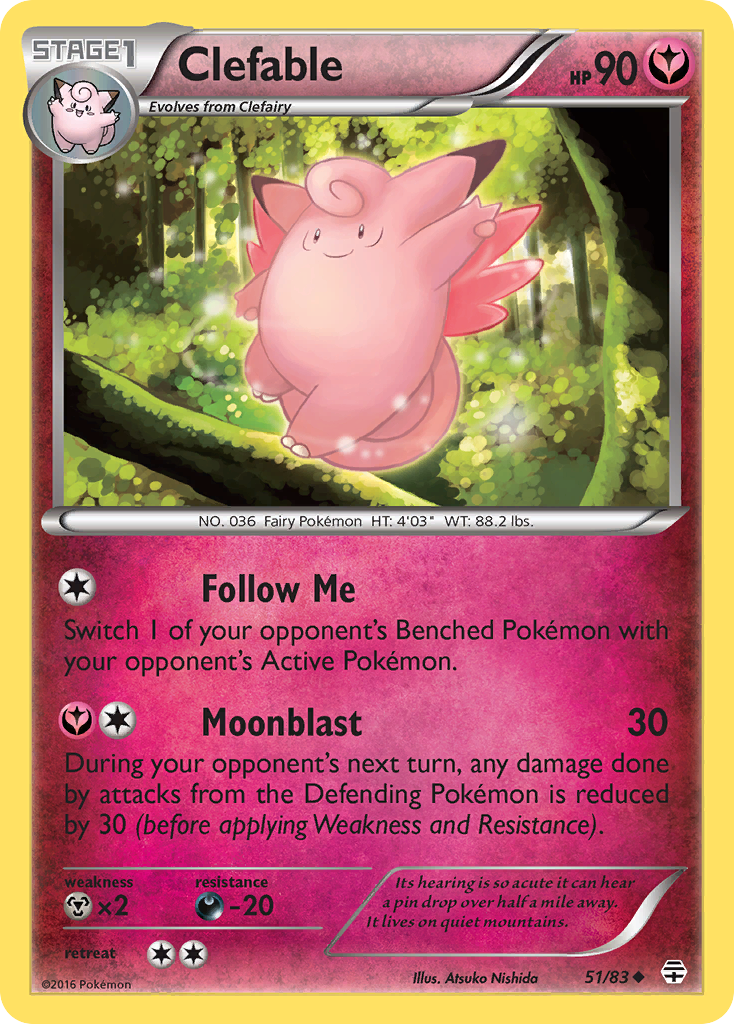 Clefable (51/83) [XY: Generations] | Golgari Games