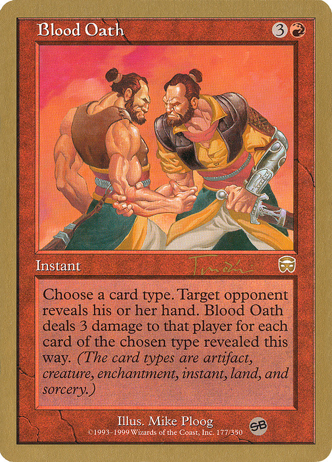 Blood Oath (Jan Tomcani) (SB) [World Championship Decks 2001] | Golgari Games