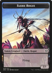 Faerie Rogue // Thopter Double-sided Token [Zendikar Rising Commander Tokens] | Golgari Games