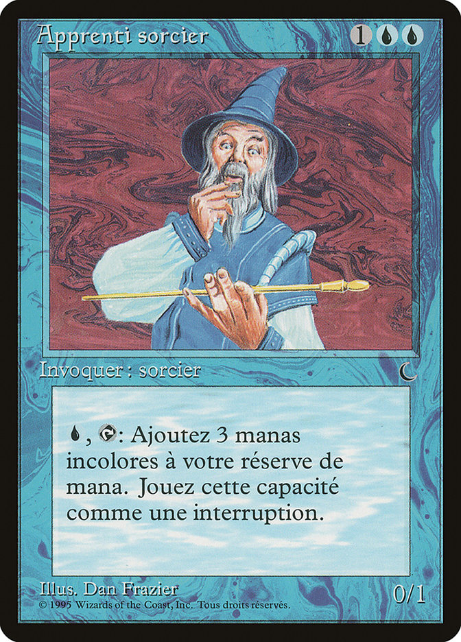 Apprentice Wizard (French) - "Apprenti sorcier" [Renaissance] | Golgari Games