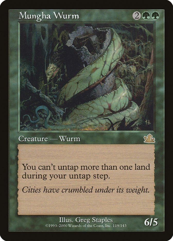 Mungha Wurm [Prophecy] | Golgari Games