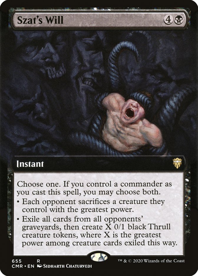 Szat's Will (Extended Art) [Commander Legends] | Local Legends