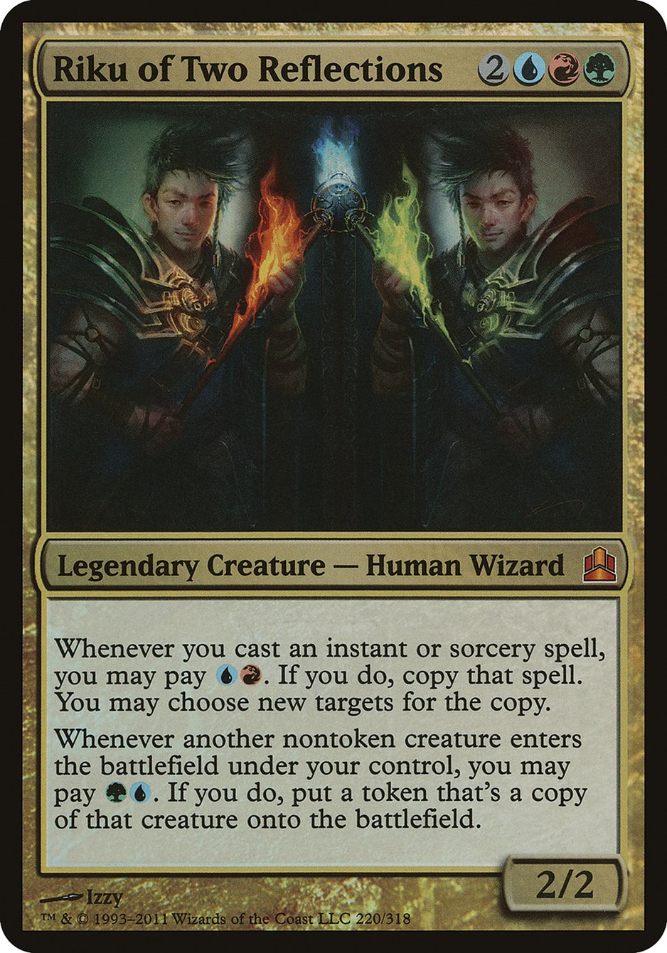 Riku of Two Reflections (Oversized) [Commander 2011 Oversized] | Golgari Games