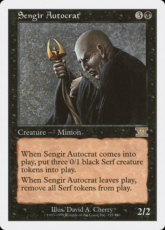 Sengir Autocrat [Classic Sixth Edition] | Golgari Games