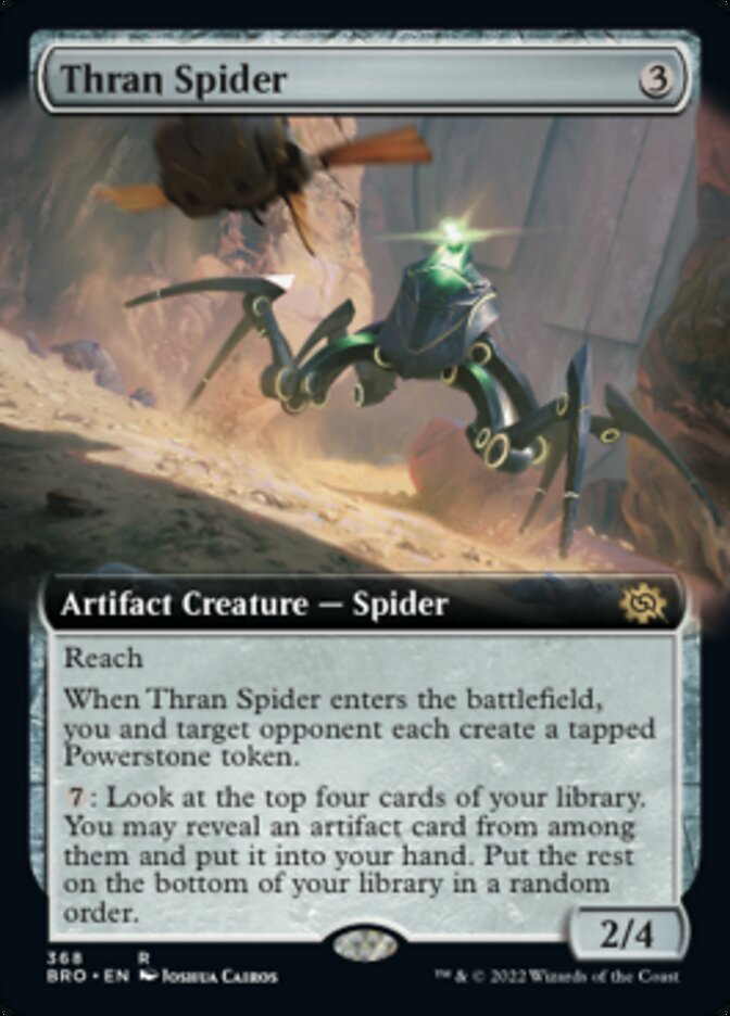 Thran Spider (Extended Art) [The Brothers' War] | Golgari Games