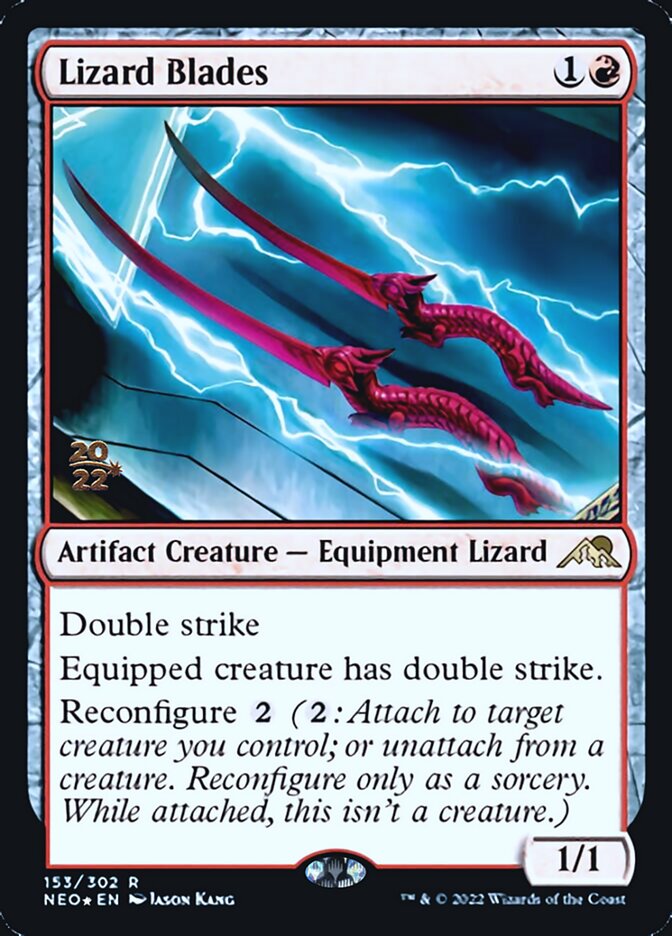 Lizard Blades [Kamigawa: Neon Dynasty Prerelease Promos] | Local Legends