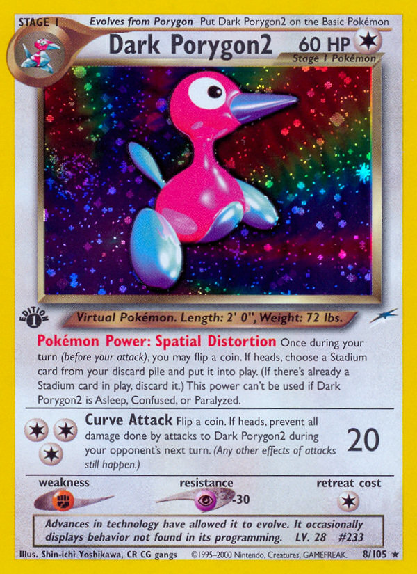 Dark Porygon2 (8/105) [Neo Destiny 1st Edition] | Golgari Games