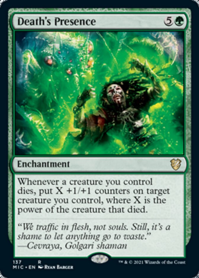 Death's Presence [Innistrad: Midnight Hunt Commander] | Golgari Games