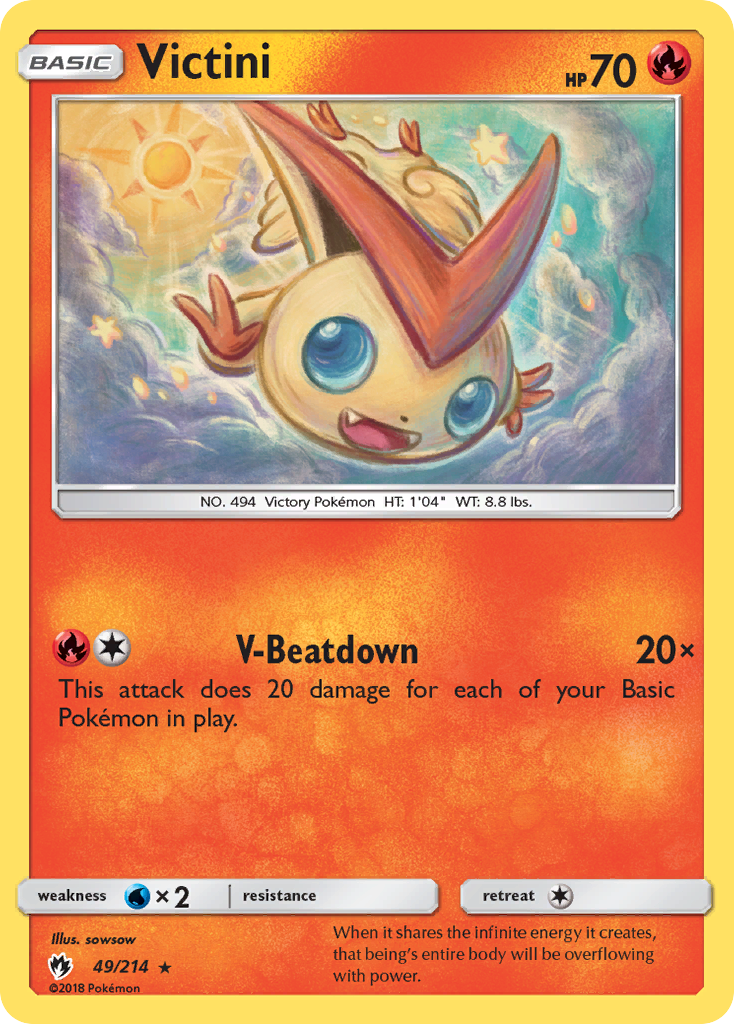 Victini (49/214) [Sun & Moon: Lost Thunder] | Golgari Games