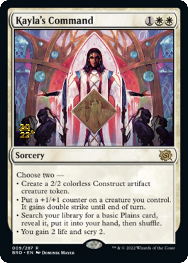 Kayla's Command [The Brothers' War: Prerelease Promos] | Local Legends