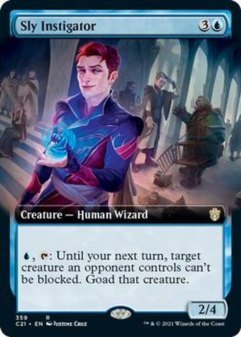 Sly Instigator (Extended Art) [Commander 2021] | Local Legends