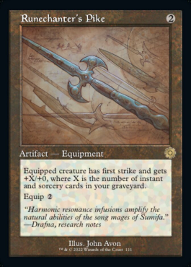 Runechanter's Pike (Retro Schematic) [The Brothers' War Retro Artifacts] | Local Legends