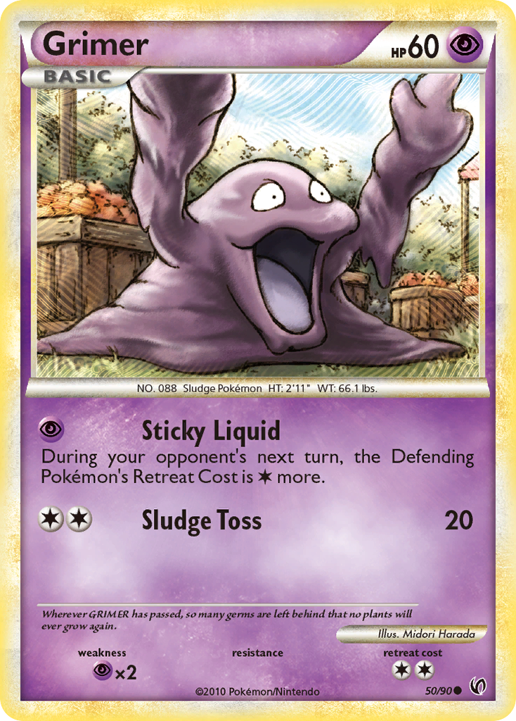 Grimer (50/90) [HeartGold & SoulSilver: Undaunted] | Golgari Games