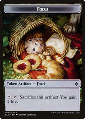 Rat // Food (17) Double-sided Token [Throne of Eldraine Tokens] | Golgari Games