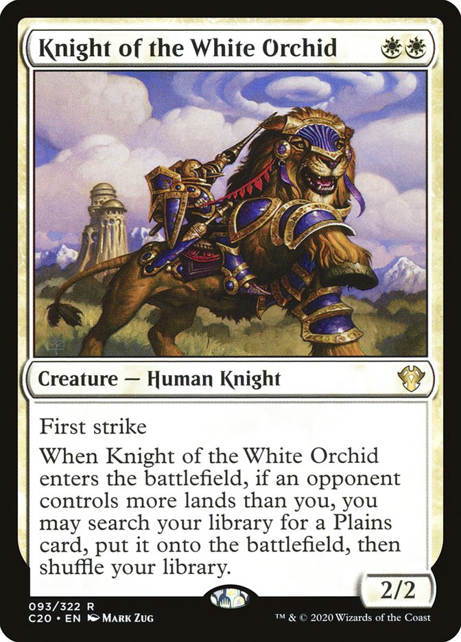 Knight of the White Orchid [Commander 2020] | Local Legends