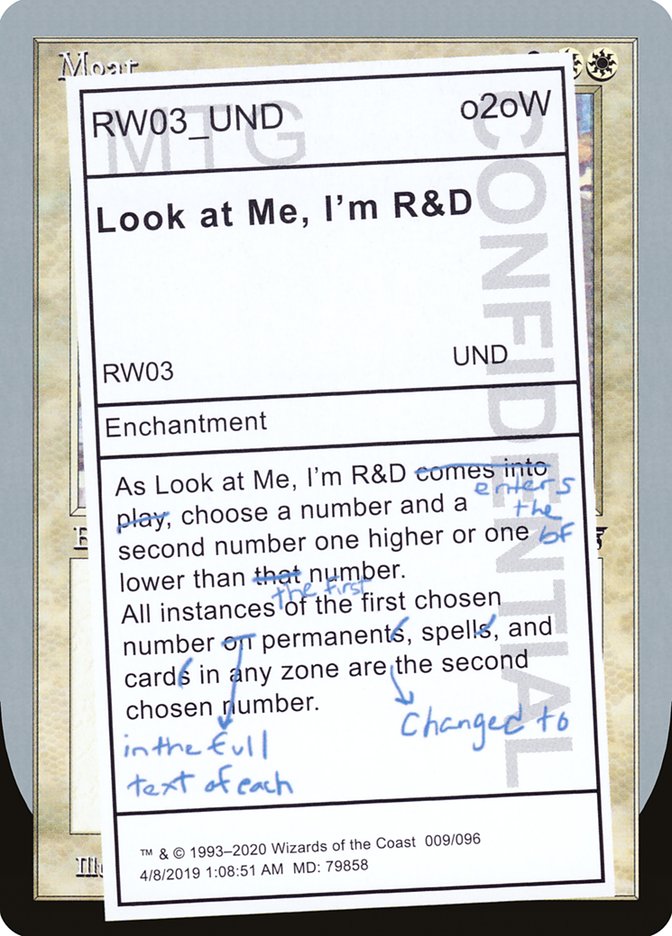 Look at Me, I'm R&D [Unsanctioned] | Golgari Games