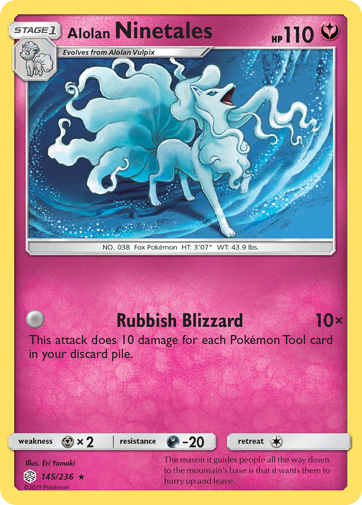 Alolan Ninetales (145/236) [Sun & Moon: Cosmic Eclipse] | Local Legends