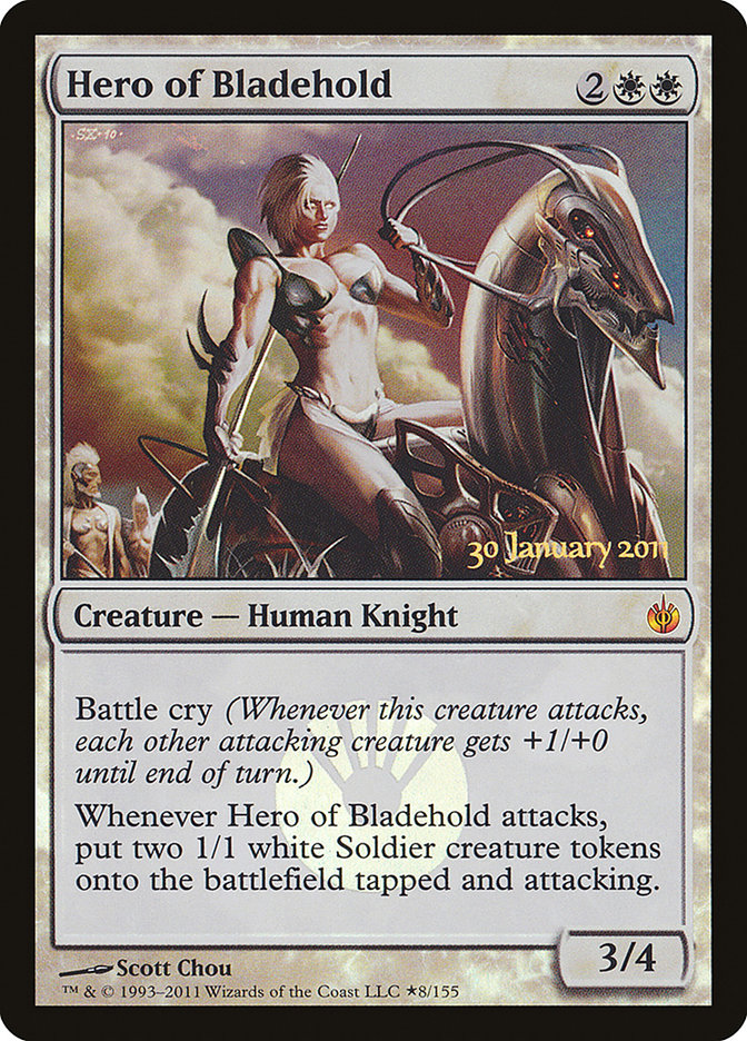 Hero of Bladehold [Mirrodin Besieged Prerelease Promos] | Golgari Games