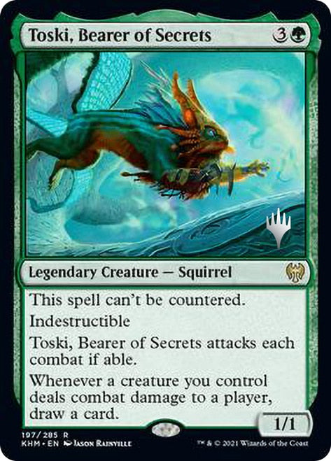 Toski, Bearer of Secrets (Promo Pack) [Kaldheim Promos] | Golgari Games