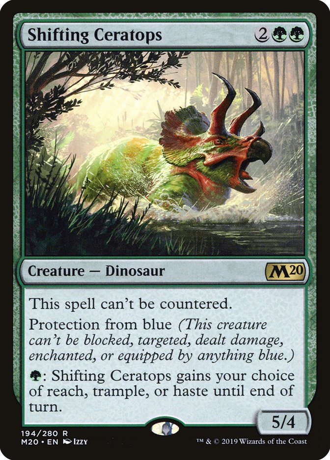 Shifting Ceratops [Core Set 2020] | Golgari Games