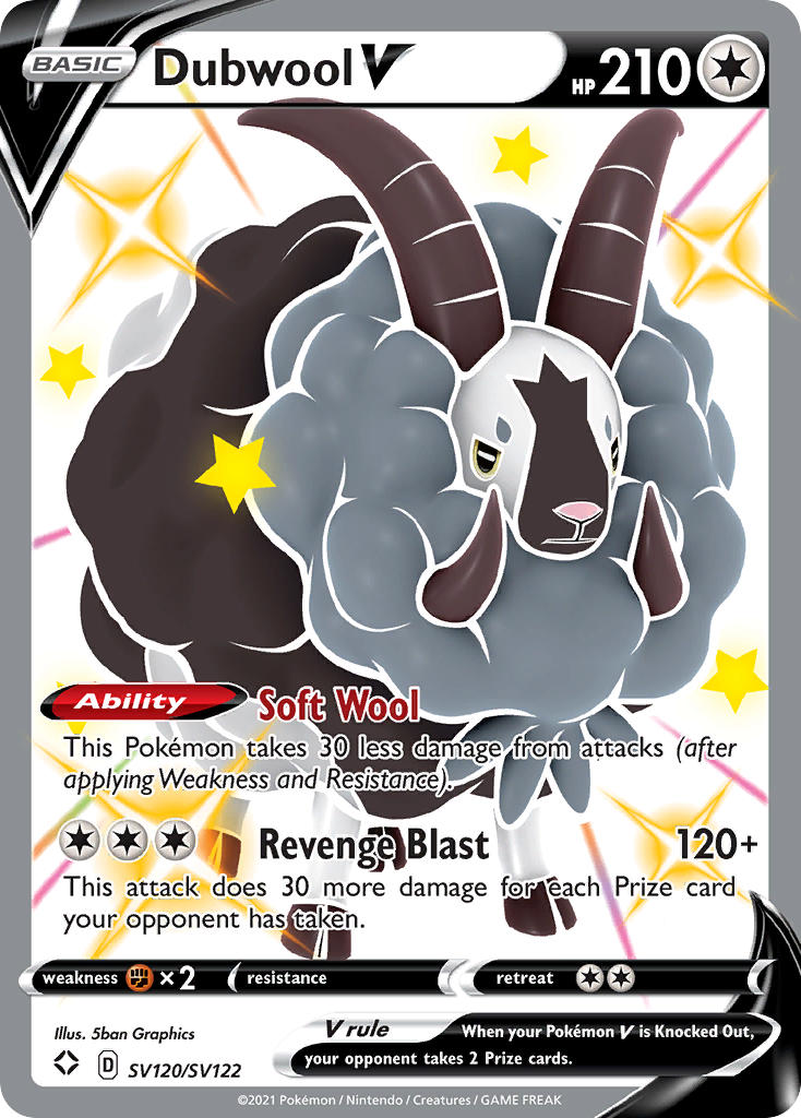 Dubwool V (SV120/SV122) [Sword & Shield: Shining Fates] | Local Legends