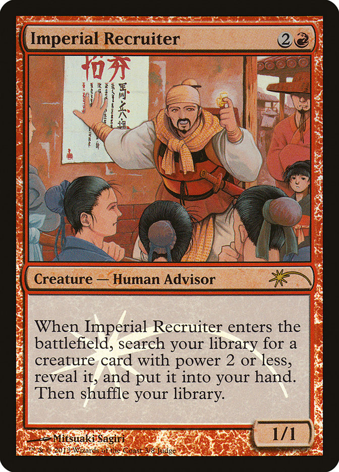 Imperial Recruiter [Judge Gift Cards 2013] | Golgari Games