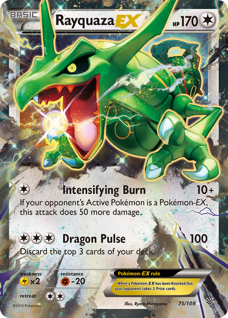 Rayquaza EX (75/108) [XY: Roaring Skies] | Golgari Games