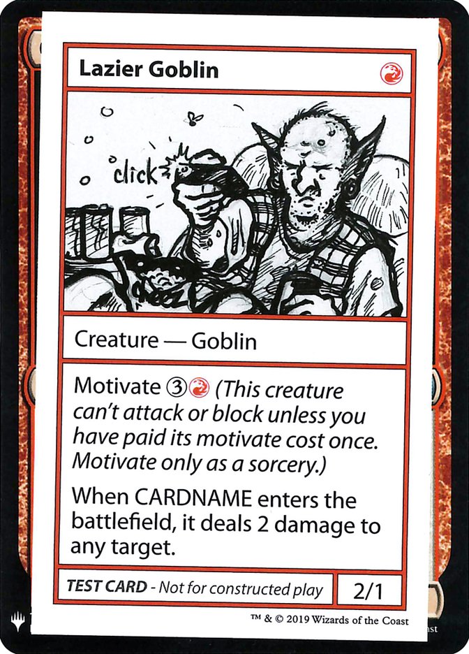 Lazier Goblin [Mystery Booster Playtest Cards] | Golgari Games