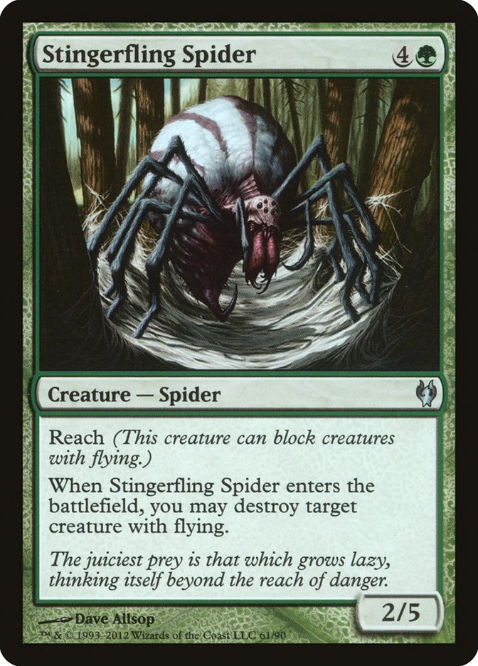 Stingerfling Spider [Duel Decks: Izzet vs. Golgari] | Golgari Games